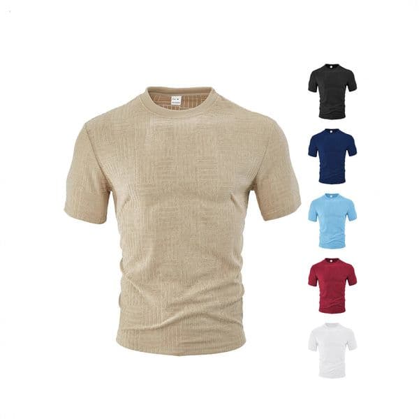 Men's Clothing European And American Summer Designer T-shirt Polo Sports Casual Loose Breathable Round Neck Towel Jacquard Designer Hoodie Fabric Men's Polo Shirt