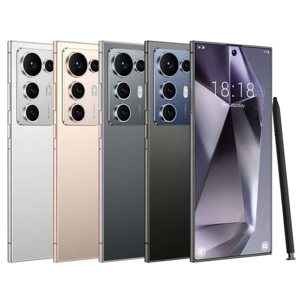 New cross-border mobile phone S25 Ultra global version 4+128G true 4G with built-in stylus 7.3inch Android smartphone