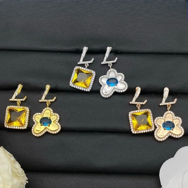 Designer Earrings Gold Plated Stud Earring Luxury Earrings Fashion Jewelry Women Party Wedding Engagement Gift