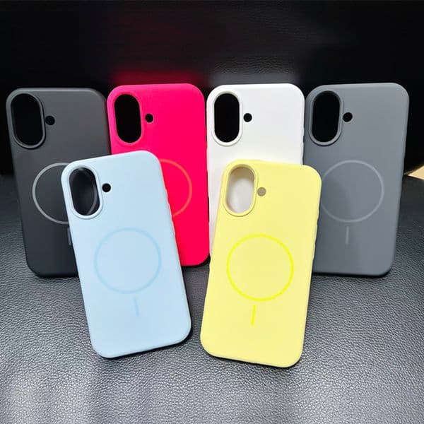 Applicable to series fine-ring magnetic phone cases with layer textured solid silicone protective cove