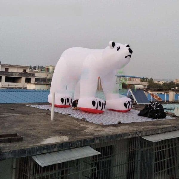 wholesale Giant Inflatable Polar Bear Nice Sea Bear Model Promotional and Eye Attractive Animal Model Decoration Ask about the price