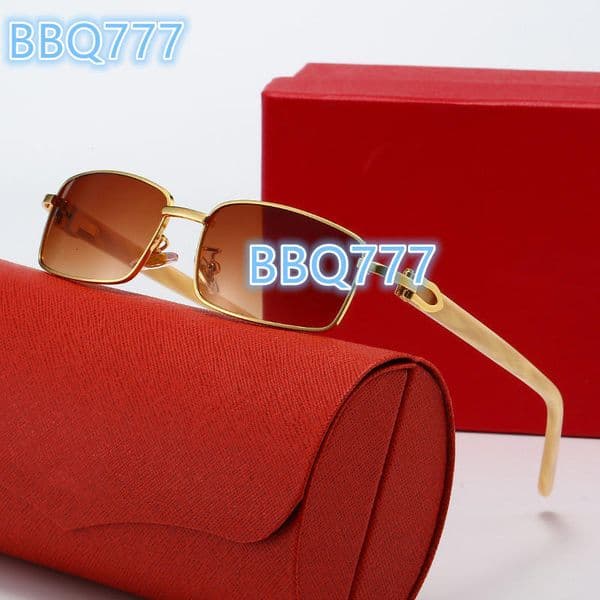 Factory Direct Sale Women Men Sun Glasses Rectangle Fashion Luxury Original Metal Sunglasses Men UV400