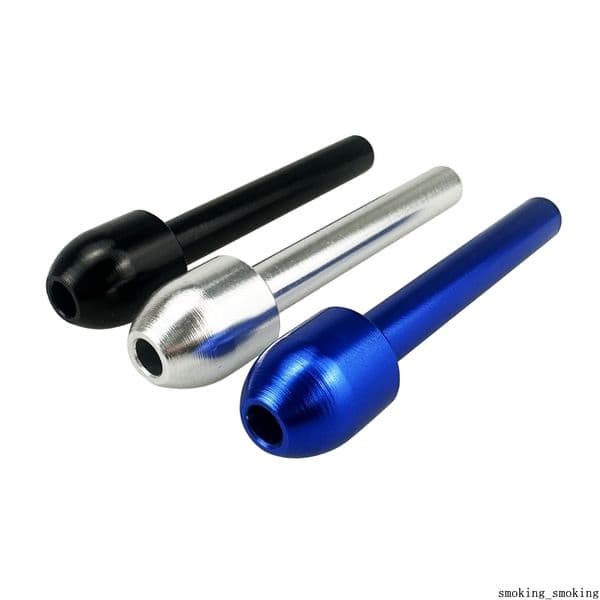 Metal Hooter Hoover Bullet Snuff Snorter Straw Sniff Dispenser Nasal Tube Smoking Pipe Sniffer Bongs Endurable Tobacco Hand Pipe Powder