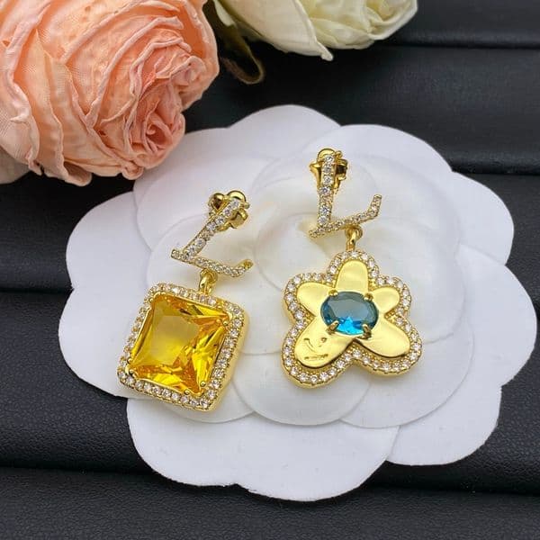 Designer Earrings for Woman Luxury Diameter Gold Silver Earring Designer Jewelry Womens Fashion Gifts Letter Design