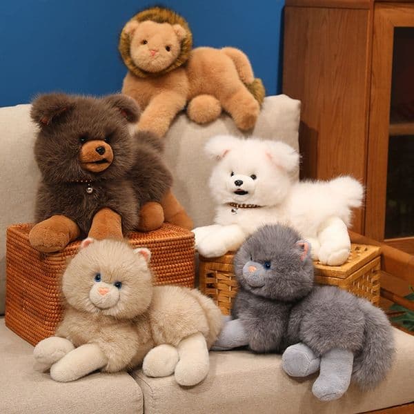 Cute Sleeping Pose Animal Plush Toys Soothing Stuffed Dolls for Kids