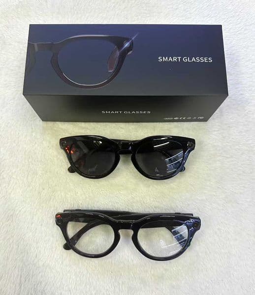 V03-T6 smart glasses, dual camera 8MP touch control 1200P video recording, anti-shake AI translation AR navigation