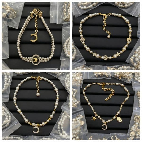 Pearl Necklace Crystal Choker Necklace Charms Jewelry High Quality Copper Chain for Women Pearl Necklace Women Love Gift Charm Necklace