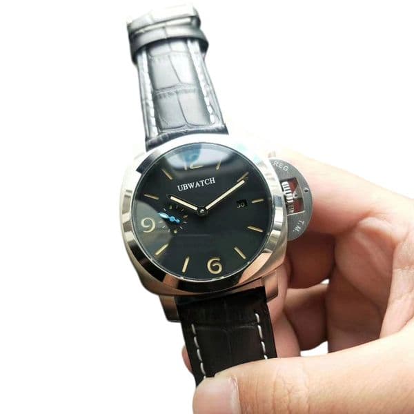 jason007 Luxury PA1 Black Automatic Colors Glass Back Stainless Case Steel Strap Mens Watches