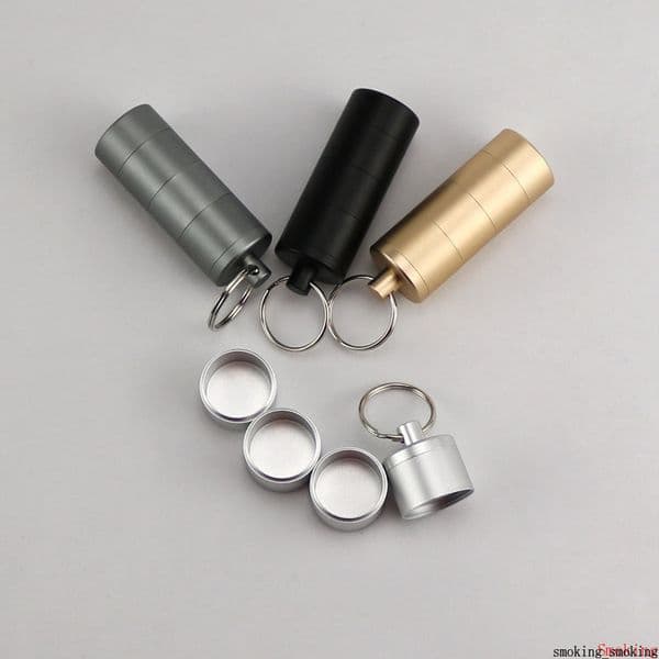 Dab Wax Tobacco Container 4 Layers Aluminum Alloy Metal 16ml Jars Silicone Dabber Tool Storage Holder for Dry Herb Herbal Pen