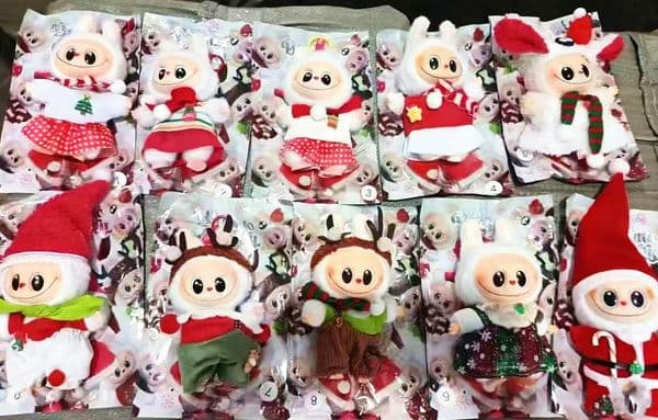 Christmas LABUBUPOPOMAT Blind box toy 2026 MOKOKO FALL IN WILD Gift PIN FOR LOVE HAVE A SEAT EXCITING Macaron Color Party BIG INTO ENERGY HAPPY FACTOR SURPRISE #A503