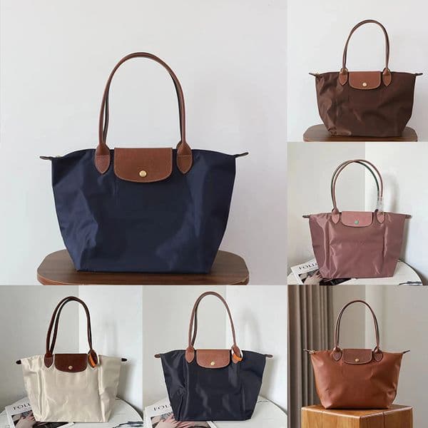 Womens Designer Bag Shoulder nylon tote underarm big capacity shopping bag waterproof foldable travel business laptop for lady flap long handle women handbag