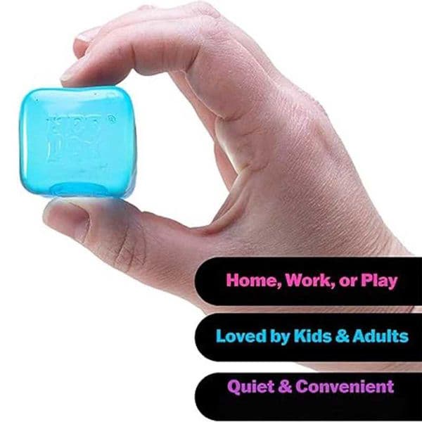 Schylling Needoh Nice Sensory Fidget Stress Relief Squishy Cube Anti-Anxiety Squeeze Object For Focus ADHD Population H260317