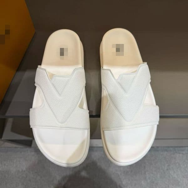 Oasis Waterfront Slides for Men Brown Suede Leather Pool Sliders Designer Classic Flat Sandals Summer Beach Casual Outdoor Sandals Flip Flops Scuffs 26 3.11 11