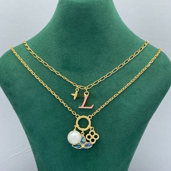 Designer Necklace Pendant Necklaces For Women Golden Necklaces Design Chain Family Jewelry Necklace Letter Necklace wedding
