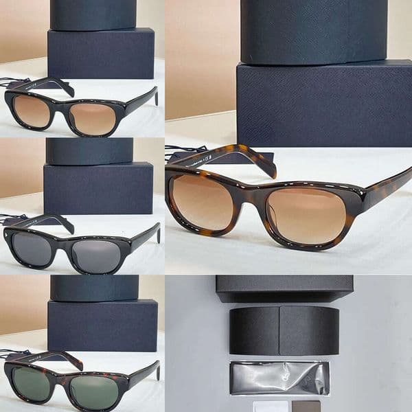Womens Oval SPRC08 Designer Brand Classic Style Tortoiseshell Frame Glasses Womans Outdoor Travel Sunglasses with packaging box