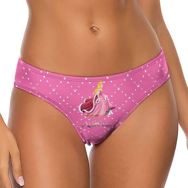 Aurora Womens Briefs Underwear Panties Disney Princess Cartoon Breathable Disney Cartoon Underpants Sexy Briefs