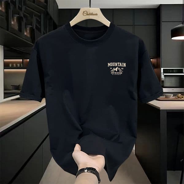 100% Cotton Designer T-shirt Short Sleeve Designer Hoodie T-shirt For Men New Polo Trendy Korean Style Loose Fit Summer Tee Men's Top Base Shirt