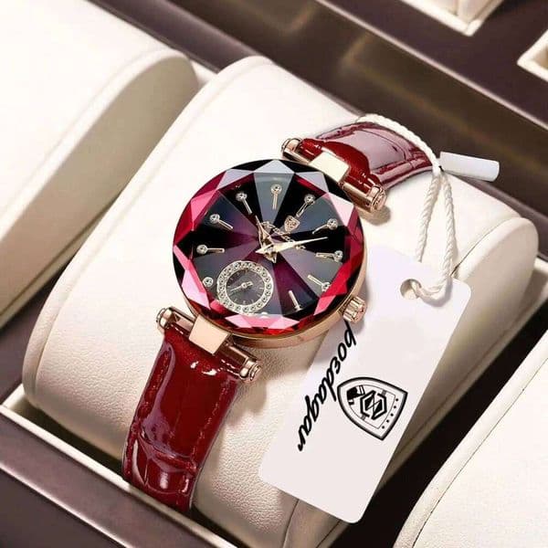 POEDAGAR Top Exquisite Elegant Watches For Women Waterproof Leather High Quality Original Woman's Watch Quartz Ladies Wristwatch