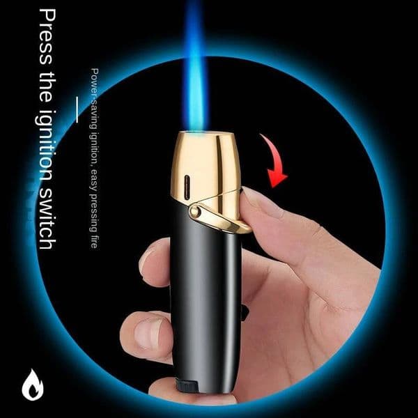 NEW Creative Outdoor Windproof Metal Pink Flame Arm Ignition Spray Butane Lighter Fashionable Smoking Gift No Gas