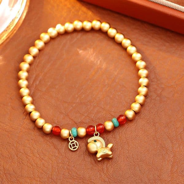 New National Trend Get Rich Soon Lucky Bead Festive Zodiac Horse Exquisite Bracelet Elegant Chinese Style Jewelry