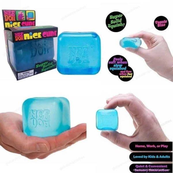 Needoh Nice Stress Reliever Fidget Tool Anxiety Focus Desk Sensory Cube for Adults Kids N398