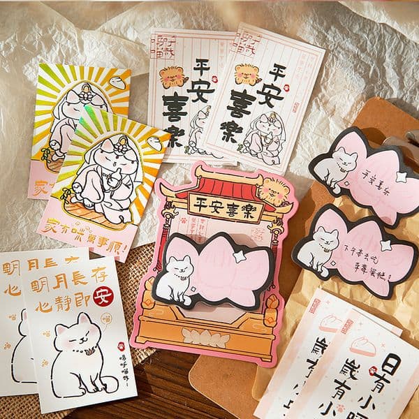 Bestseller Cartoon Sticky Notes Woohoo Meow Series Cute Style Creative Text Illustration Work Message Memo Paper ddmytues