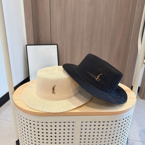 bucket hat designer women Woven Grass Wide Brim Fisherman Hat Women Summer Breathable Sunscreen Large Brim Beach Vacation