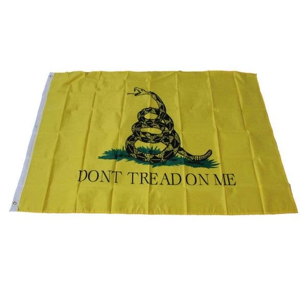 3x5 FT Dont Tread On Me Flag Yellow Rattle Snake Banner Polyester Flags Brass Grommets Party Decoration Customization TR0009