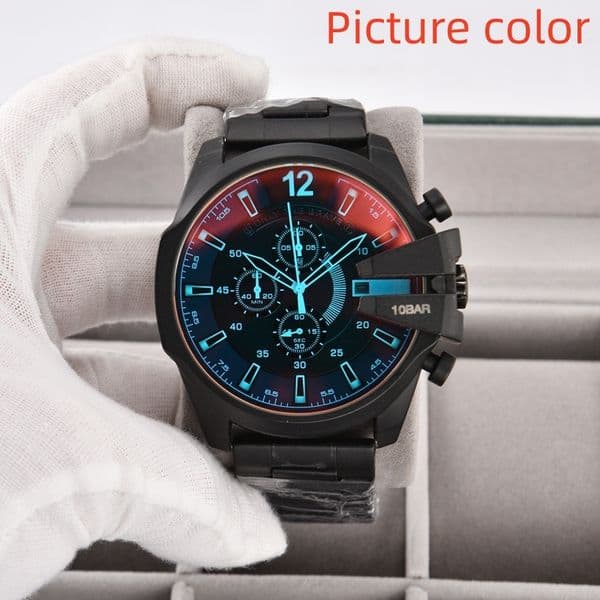 Die WristWatch for 2026 Mens Watches Six needles All dials work Quartz Watch Top Luxury Brand Chronograph clock Steel And Leather Strap Designer fashion Stylish