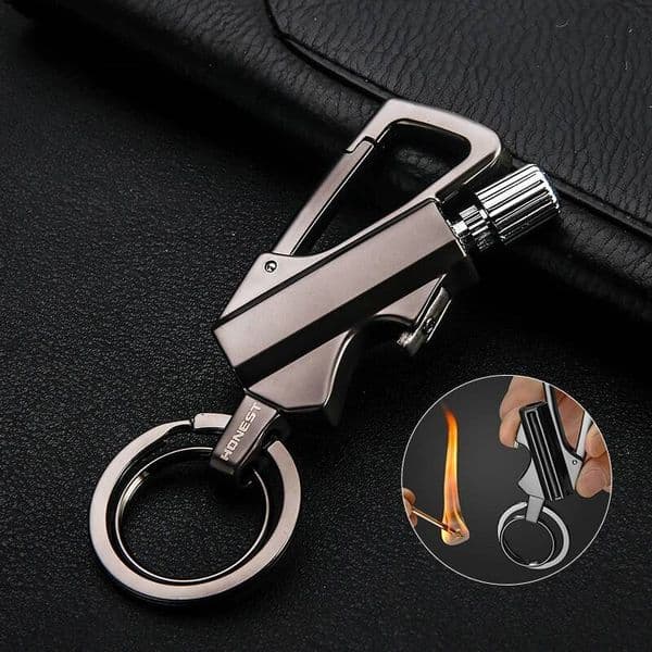 Multifunctional Keychain Kero Sene Lighter Beer Bottle Opener Outdoor Portable Igniter Smoking Accessories Gadgets For Men