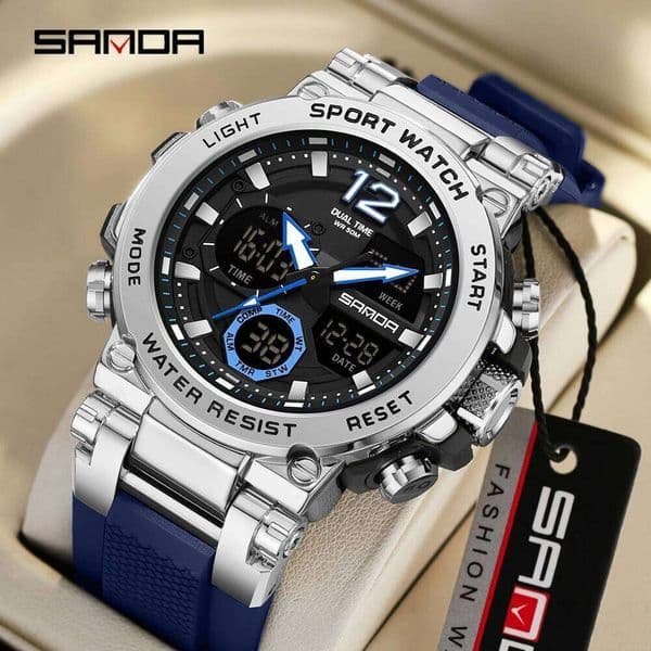 SADNA Top Brand New 6178 Multi functional Waterproof LED Luxury Men's Electronic Watch 2025
