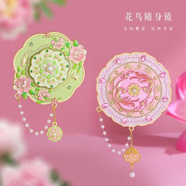 Bestseller Cute Ins Cultural and Creative Peripheral for Middle School Students, Portable Makeup Mirror, High-Value Desktop Hanging Mirror ddmytues