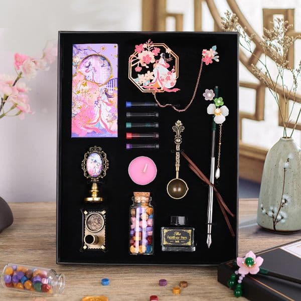 Bestseller Stationery Set Box for Middle Students, Senior Grade Study Supplies, Elementary School Students' Back-to-School Pack, Birthday Gift ddmytues