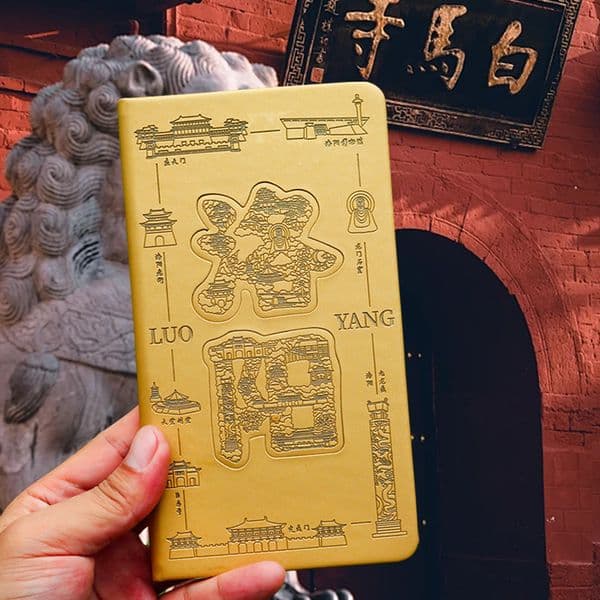 Bestseller Travel stamp collection book, Luoyang scenic area souvenir album, travel journal, A5 blank artistic notebook, study notebook ddmytues