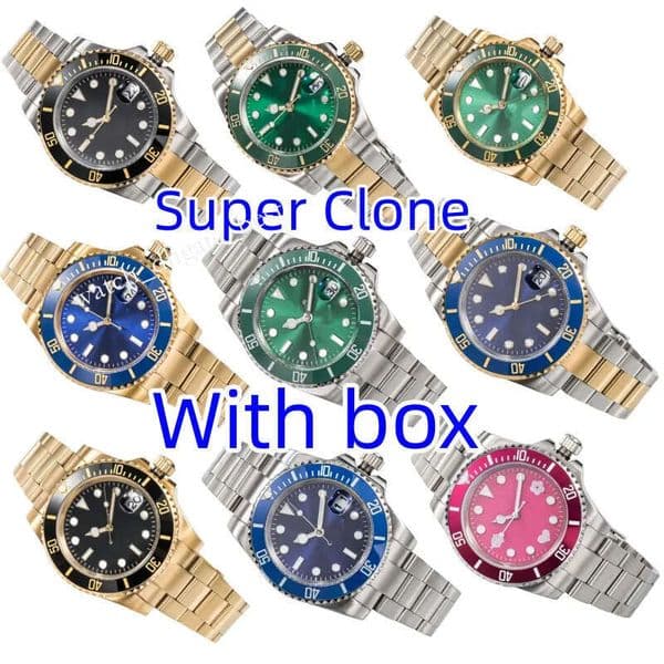 Mens Watches Automatic Mechanical Super Clone Watch Designer Classic style Luxury men's Diver Waterproof High quality watch box