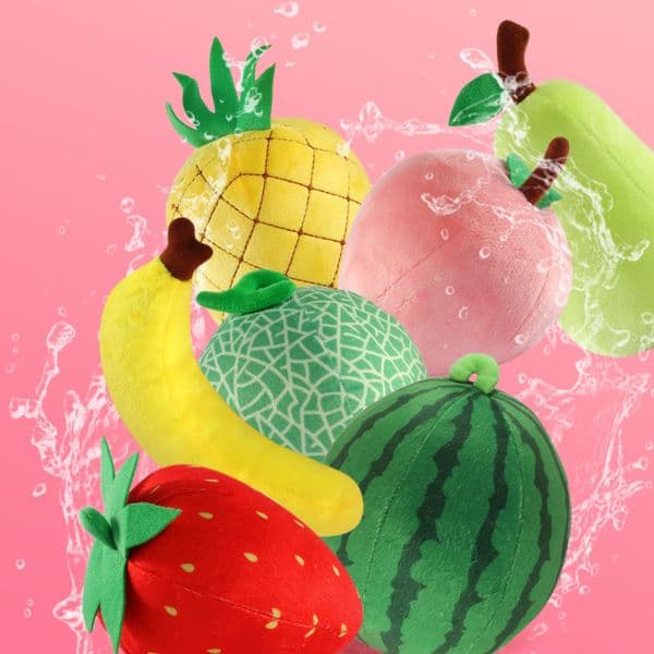 Realistic Fruit and Vegetable Plush Toys Soft Stuffed Food Decor Pretend Play Props for Kids