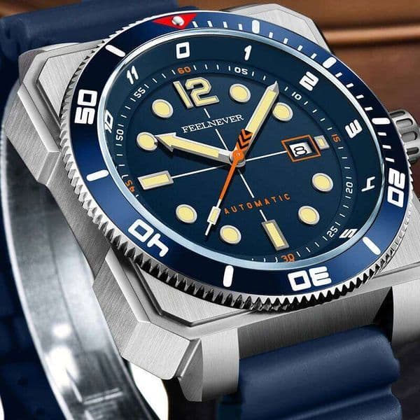 FEELNEVER 2026 New Automatic Mens Watch LIGE Fashion Luxury Mechanical Watches Men 300M Waterproof Luminous Wristwatches Reloj