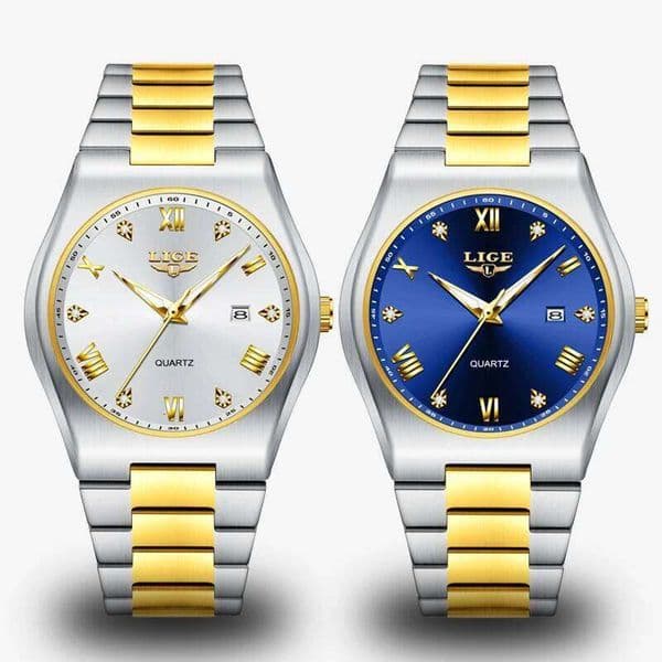 LIGE Luxury Quartz Wristwatch Man Sport Men Watches Waterproof Luminous Date Stainless Steel Men's Watch Business Male Reloj+Box