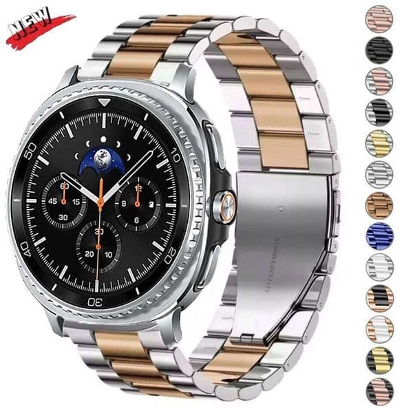 Stainless steel Strap Samsung Ultra 2025 47mm Metal Wristband for Galaxy Watch 8 44mm 40mm/Classic 46mm Correa