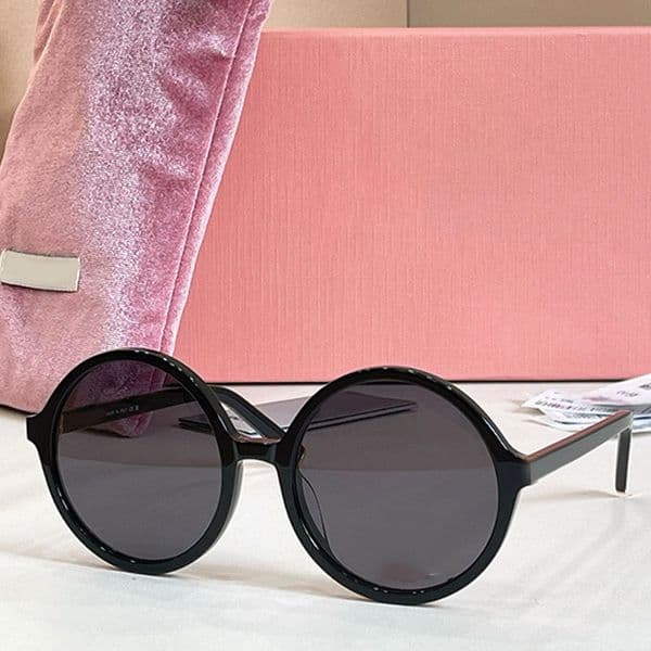 Womens round sunglasses NUB02S oversized frame narrow edge glasses leg eyewear designer brand womans outdoor fashion sunglasses UV 400 protection