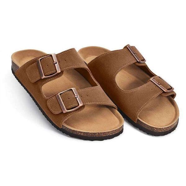 Bebealy Cork Suede Classic Brand Men Shoes Outdoor sandals women Antiskid Clogs With Arch Support Beach Slippers