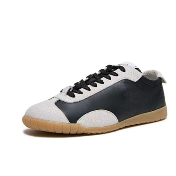 Women's & Men's Classic Low-Top Sneakers | Color-Blocked Casual Leather Shoes with Rubber Sole C2026319