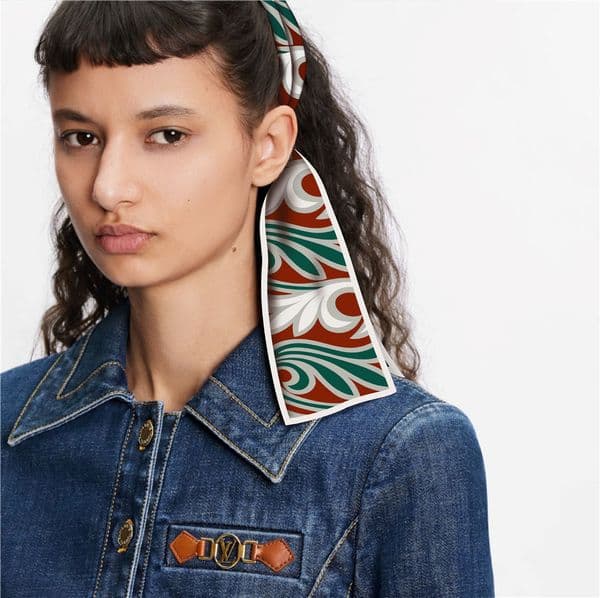 Element Scarf Headband Women's Tie Printed Square Headscarf Ins Korean Ribbon Hair Accessory ddmynov