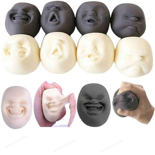 Needoh Human Face Emotion Vent Resin Relax Doll Fun Caomaru Antistress Ball Toy Adult Stress Relieve Novelty Toys Gifts
