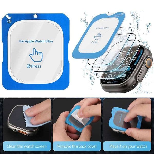 Tempered Glass Apple Watch 2 1 49mm Screen Protector for iWatch Series Ultra 3 HD Clear Protective Films Accessories