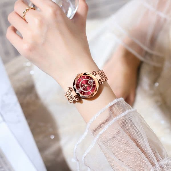 Swiss Brand Waterproof Ultra-thin Women's Wristwatch New Luxury Quartz Watch Elegant And Dignified Design Wristwatch Fashionable Matching