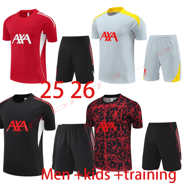 LIV The RedsMohamed Salah Darwin Nunez 25 26 LFC Football training suit Dominik Szoboszlai Andy Robertson Alisson Men's Children's Family Outdoor Sports Set kids