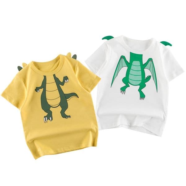 Trendy brand children's clothing summer new item children's printed short sleeved T-shirt Korean version baby cartoon clothes