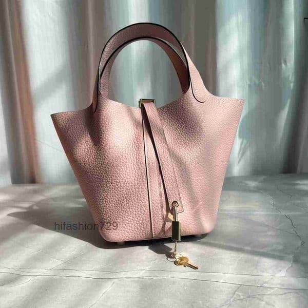 10a Top quality picotins lock bag designer bag shoulder bag bags for women luxury taurillon clemence calfskin wax thread hand sewn tote bag 18cm 22cm handbag K4JW