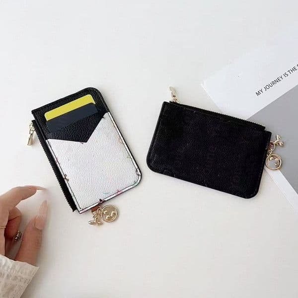 Romy Women Leather Small Wallet Coin Charm Credit Card Holder Designer Wallets Cardholder Men Luxury bags passport Bag